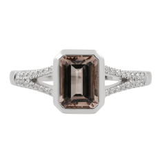 New 1.40 CTW Diamond & Morganite Ring