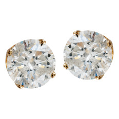 Vintage 1.00 CTW Diamond Earrings 