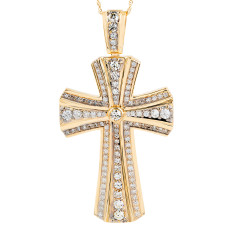 Vintage 3.50 CTW Diamond Cross Pendant