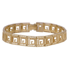 Vintage 18K Gold Greek Key Bracelet