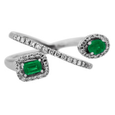 New Venetti 0.63 CTW Diamond & Emerald Ring