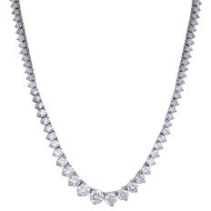 New 8.06 CTW Lab-Grown Diamond Tennis Necklace