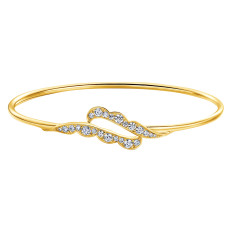 New Hearts On Fire 0.62 CTW Diamond Lorelei Ribbon Flexi Bangle