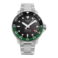 New Men's 46MM Tissot Seastar 1000 Powermatic 80 GMT Watch