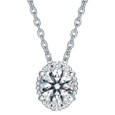 New Hearts On Fire 0.63 CTW Diamond Ellipse Pendant