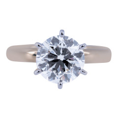 New 2.04 CTW Lab-Grown Diamond Solitaire Engagement Ring