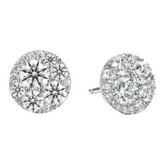 New Hearts On Fire 3.07 CTW Diamond Tessa Circle Earrings