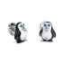 New Deakin & Francis Blue & Black Enamel Penguin Cufflinks