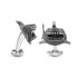 New Deakin & Francis Black Spinel Shark Cufflinks