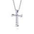 New Hearts On Fire® 0.26 CTW Diamond Divine Journey Cross Pendant Necklace with Chain