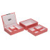 New Wolf Design Stackable Coral Mini Tray Jewelry Box Set