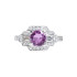 New Beverley K Art Deco-Inspired 1.47 CTW Pink Sapphire & Diamond Engagement Ring 