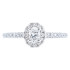 New 0.52 CTW Diamond Halo Engagement Ring 