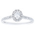 New 0.52 CTW Diamond Halo Engagement Ring 