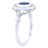 New Beverley K 1.30 Blue Sapphire & Diamond Halo Engagement Ring 