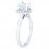 New Venetti 0.18 CTW Diamond Halo Engagement Ring 