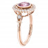 New Beverley K 1.24 CTW Pink Tourmaline & Diamond Halo Engagement Ring 