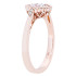 New 1.23 CTW Morganite & Diamond Halo Engagement Ring 