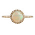 New Madison L 1.01 CTW Opal & Diamond Halo Ring