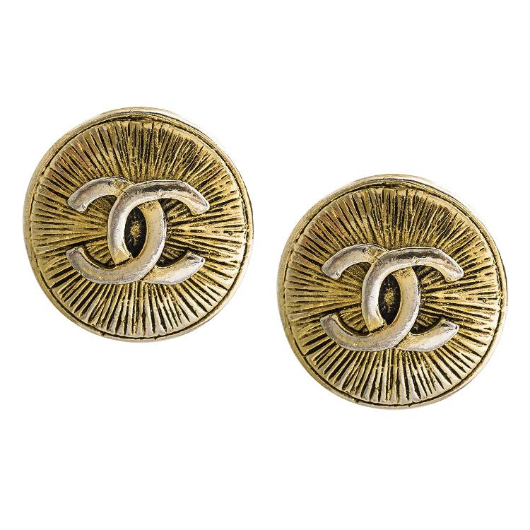 Vintage Chanel stud earrings.
