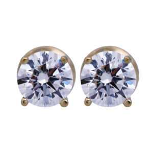 Vintage 1.00 Carat Diamond Stud Earrings