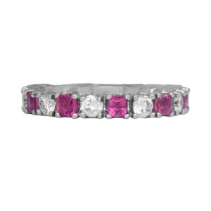 New 1.77 Carats Diamond & Ruby Band