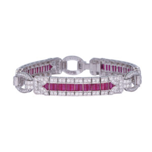 New 9.22 Carats Ruby & Diamond Bracelet