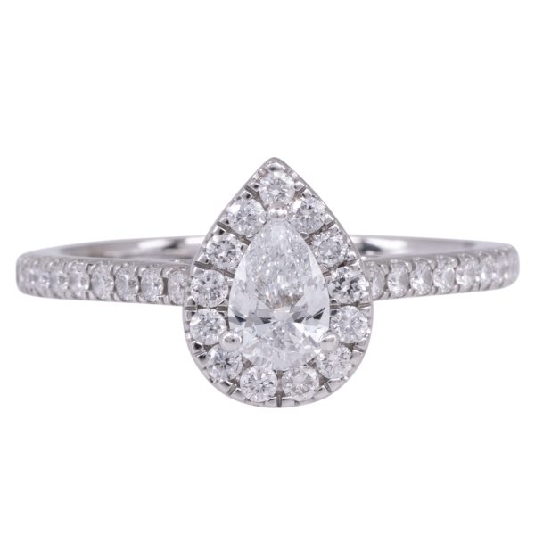 Vintage 0.73 CTW Lab-Grown Diamond Halo Engagement Ring