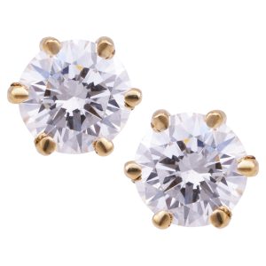 Vintage 0.88 CTW Diamond Stud Earrings