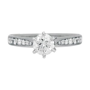 Vintage 0.90 Carats Diamond Engagement Ring