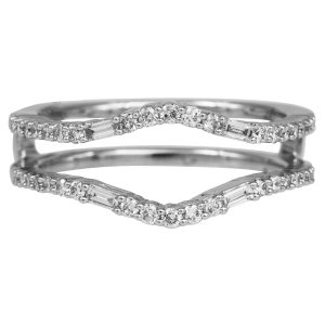New 0.40 CTW Diamond Scalloped Ring Guard