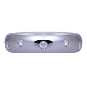 Vintage 0.30 Carats Diamond Popcorn Band