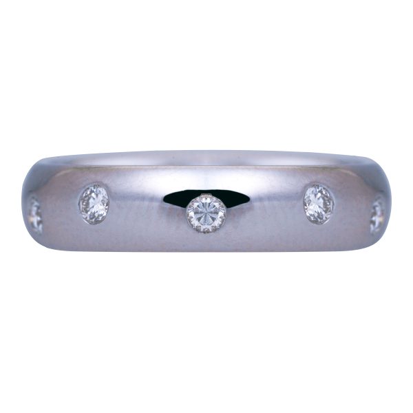 Vintage 0.30 Carats Diamond Popcorn Band