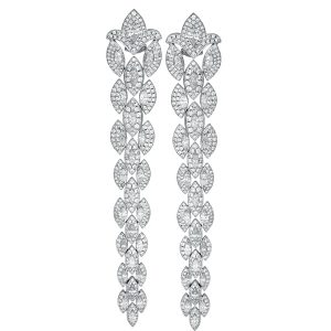 New 11.28 Carats Diamond Dangle Earrings