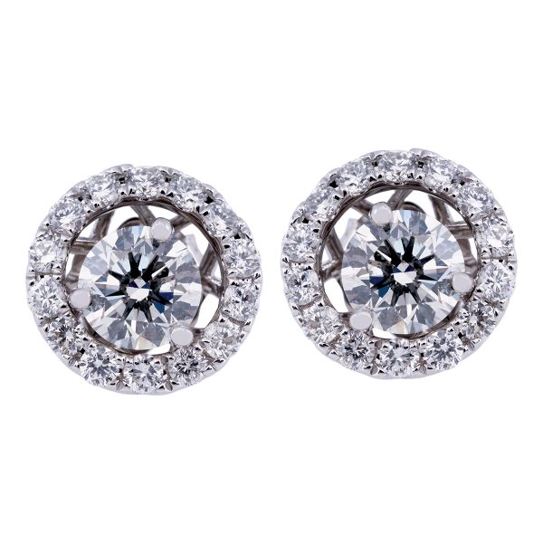 Vintage 1.43 CTW Diamond Earrings with Jackets