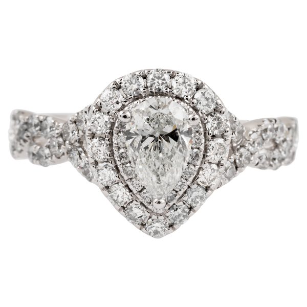 Vintage Neil Lane 1.15 CTW Diamond Crossover Engagement Ring