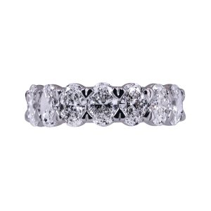 New 3.50CTW Lab-Grown Oval Diamond 7-Stone Band