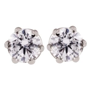 Vintage 0.30 CTW Diamond Stud Earrings