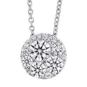 New Hearts On Fire 1.53 Carats Diamond Tessa Circle Necklace