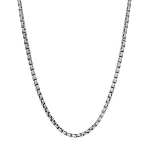 sterling silver box chain, 24"