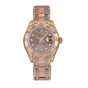 Rolex Tridor watch with a silver dial