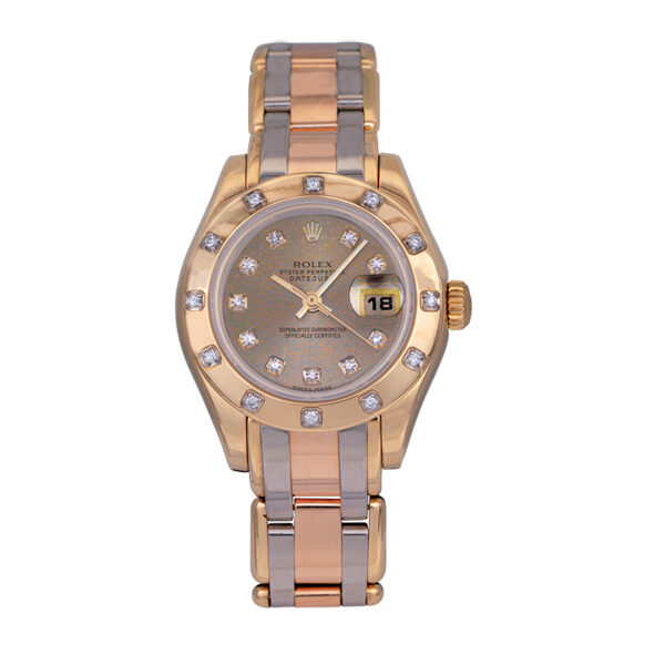 Rolex Tridor watch with a silver dial