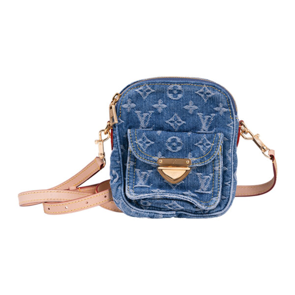 blue denim louis vuitton handbag
