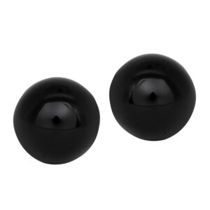 sphere black onyx stud earrings