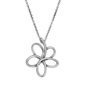 sterling silver flower pendant