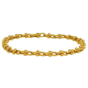 tiffany & co. yellow gold micro link bracelet