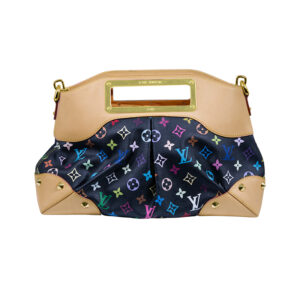 multicolor monogram Louis Vuitton with tan leather accents