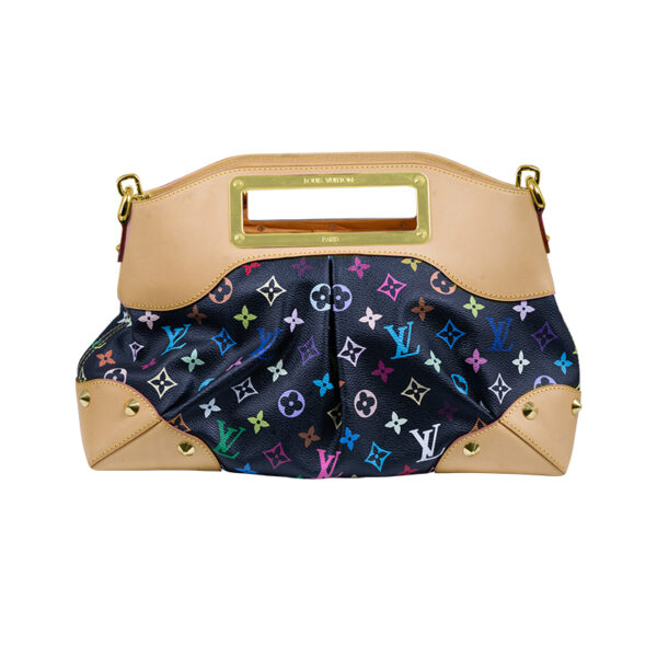 multicolor monogram Louis Vuitton with tan leather accents