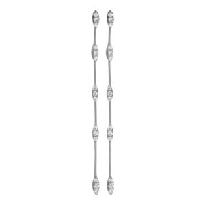white gold drop earrings set with diamonds