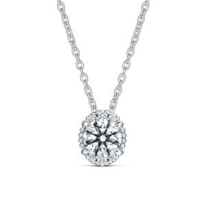 white gold diamond pendant